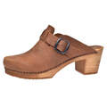 Sanita Wood-Malulo Square Open Clog Chesnut Gr.36 -