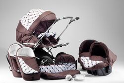 ZWILLINGSWAGEN - 65 FARBEN + 2x AUTOSITZE + ADAPTER BUGGY & KINDERWAGEN  3 in 1