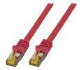 RJ45 Patchkabel Cat 6A mit Cat 7 Rohkabel DSL Netzwerkkabel S/FTP PiMF 0,25m-30m