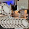 ✅Flache LED Spiegelschrank- Möbel- Einbaustrahler 12V / Mattglas / Loch=55-60mm✅