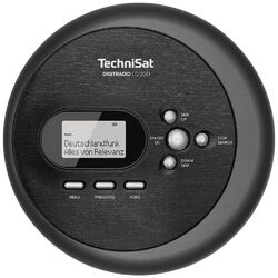 TechniSat Digitradio CD 2GO BT CD-Radio DAB+, UKW Bluetooth®, CD   Schwarz