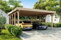 KVH Doppelcarport 640x750 cm Dacheindeckung Flachdach Unterstand Holz Garage