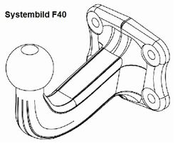 WESTFALIA Anhängebock Anhängevorrichtung F40 313377600001 für VW CRAFTER 30 50