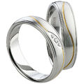 Ring Freundschafts- Partner- Ehe- Verlobungsringe Edelstahl Silber Gold +Gravur