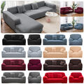 Sofabezug Ecksofa L Form Ecksofa Stretch Sofa Überzug Couchbezug 1/2/3/4 Sitzer