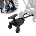 Buggy Board für Kinderwagen Mitfahrbrett Rollbrett Kiddy Trittbrett mit Sitz