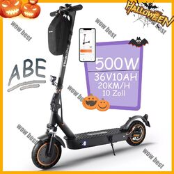 ELEKTRO ROLLER 500W 10" MIT STRASSENZULASSUNG ABE E-SCOOTER 36V10AH Bis 40KM DE