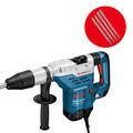 Bosch GBH 5-40 DCE Professional SDS-max im Handwerkerkoffer + Meißel-Set 4-tlg.