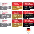 Sandisk Micro SD Speicherkarte Ultra / Extreme / PRO 32GB 64GB 128GB 256GB 512GB