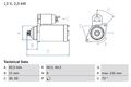 BOSCH Anlasser Starter 0 986 021 630 +68.41€ Pfand M12x1.75 für VW CRAFTER 30 35