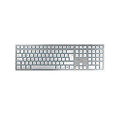 Cherry KW 9100 schmale kabellose Tastatur für Mac QWERTY UK silber/weiß JK-9110GB-1