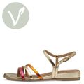 Tamaris Sandalette 1-28133-42 990 Keilsandale Vegan gold pink orange Touch-it