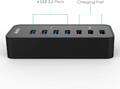 USB 7fach Hub 4 Ports USB und 3 Ports Super Speed 5 Gbps Aufladung Aukey CB-H19