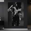 WANDBILD FRAU UND SCHÄDEL NUDE FASHION ART , KUNSTDRUCK LEINWANDBILD EROTISCH