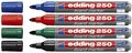 Edding 250-4S Boardmarker nachfüllbar 1,5 - 3 mm sortiert 4er Pack