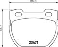 HELLA PAGID Bremsbelagsatz Scheibenbremse 8DB 355 019-231 für LANDROVER DEFENDER