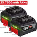 2X 7,5Ah Akku Für Bosch 18V Professional GBA GSR GSB BAT618 BAT609 Batterie