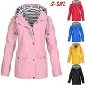 Windbreaker Damen Kapuzenjacke Jacke Kapuze Regenmantel Wasserdicht Windjacke MO