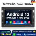 Für VW Polo 9N Golf Jetta MK4 Passat B5 T5 Android 13 Autoradio GPS Navi CarPlay