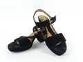 Gabor Damen Schuhe Pumps Sandalette Slingback Leder Schwarz 38,5 | 5,5 G (17366)