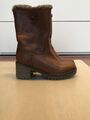 TAMARIS Stiefelette Stiefel Braun Gr. 37 kleiner Plateau warm gefüttert Neu