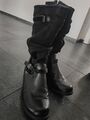 Schuhe, Stiefel, Boots, Flach, Gr. 42, schwarz