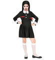 Kinderkostüm Dark Girl Halloween Gotik Emo Mädchen Verkleidung Kostüm