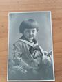 Foto Postkarte Kind Girl Mädchen um 1900 photo FD