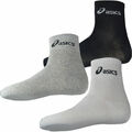 Asics Unisex Damen Herren Socken 4er Pack Quater Knöchellang Schwarz Grau Weiß