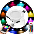 1-20er Set WIFI Bluetooth LED Einbaustrahler RGB+WW+CW 230V Bad Einbau-Leuchten