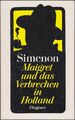 Maigret und das Verbrechen in Holland: Band 8 SC (Diogenes 1980, 20809) Z 1-2