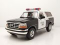 Ford Bronco Oklahoma Highway Patrol 1996 schwarz weiß Modellauto 1:18 Greenlight