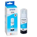 Epson EcoTank 104 cyan blau Tinten Flasche Nachfüller Original 65 ml