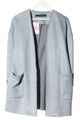 ZARA BASIC Cardigan Damen Gr. DE 34 hellgrau Casual-Look