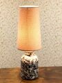 Mid Century Lampe Mosaik Tischleuchte 60er Jahre Beistell mit Schirm