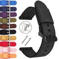 18 | 20 | 22 | 24 Nylon Textil Ersatz Uhrenarmband Stoff Band Schnellverschluss