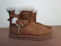 Kinder Stiefel Winter Gr. 33 braun glitzer