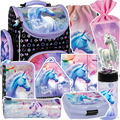 UNICORN PFERD EINHORN Schulranzen 9  Set Federtasche Ranzen Tornister Schultüte