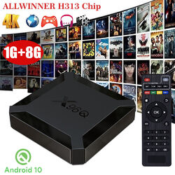 2024 Neu Android 10.0 Smart TV BOX 4K 1+8GB Netzwerk Media Player 4 Core X96Q DE