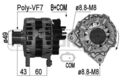 ERA Lichtmaschine Generator Lima 209292A für OPEL VIVARO Bus X82 CDTI RENAULT 4