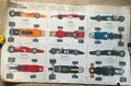 Vintage 1969 Poster Formel 1 Druck Kunst 100x64cm