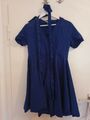 50er 60er Jahre Kleid Oldies L Royalblau