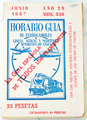 Spanien Fahrplan - Kursbuch - Eisenbahn -  Bus - Horario Guia  1967 (Original)