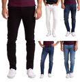  Herren Designer Jeans Regular Fit Hose Destroyed Look Denim 5 Pocket Jeanshose