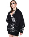 Jawbreaker Kapuzenpullover Skull Moon Oversize Hoodie Gothic Okkult Mond Schädel