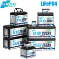 Lithium Batterie 12V 100Ah 200Ah 300Ah LiFePO4 Akku BMS 15000 Zyklen Wohnmobile