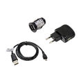 Ladeset kompatibel mit Denver CCG-4010, USB Kabel,USB Adapter,Kfz Adapter,2000mA