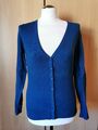 Street One Weste Strickjacke Cardigan mit V-Ausschnitt blau petrol Gr.36