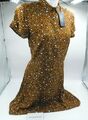 Mavi Jeans Chipmunk Leopard Print Blusenkleid Damenkleid Braun Gr.S