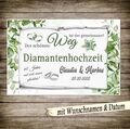 Schild Geschenk Individuell zum Hochzeitstag 60 Jahre Ehe Diamantenhochzeit